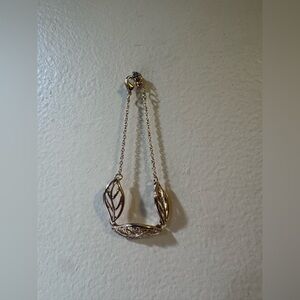 3 Piece Set- Gold earrings, Bracelet, and Necklace. Matching Set.